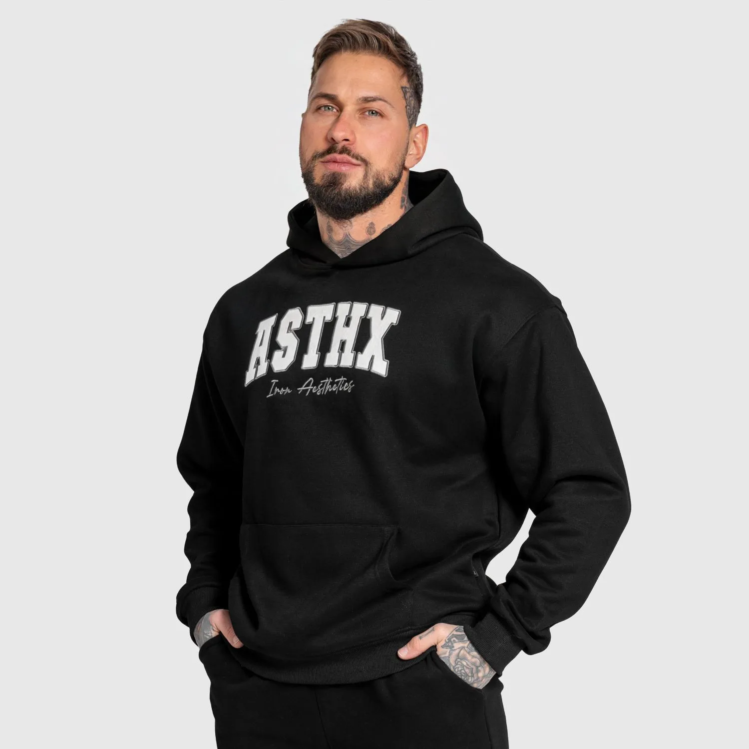 Oversized mikina Iron Aesthetics ASTHX, černá-1