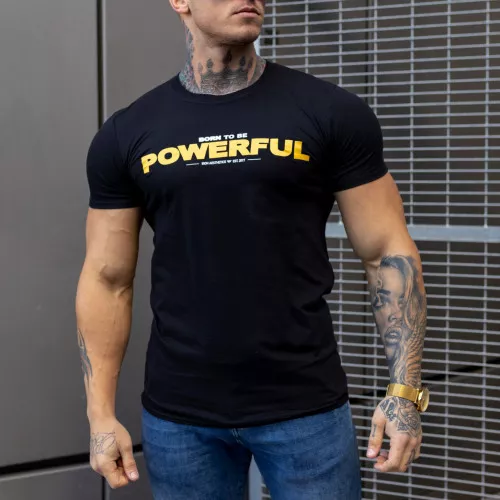Ultrasoft tričko Iron Aesthetics Powerful, černé