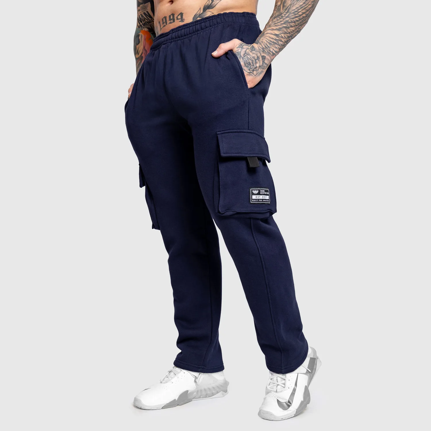 Pánské tepláky Iron Aesthetics Utility, navy-1