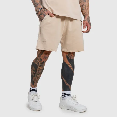 Pánské kraťasy Iron Aesthetics X Washed, béžové