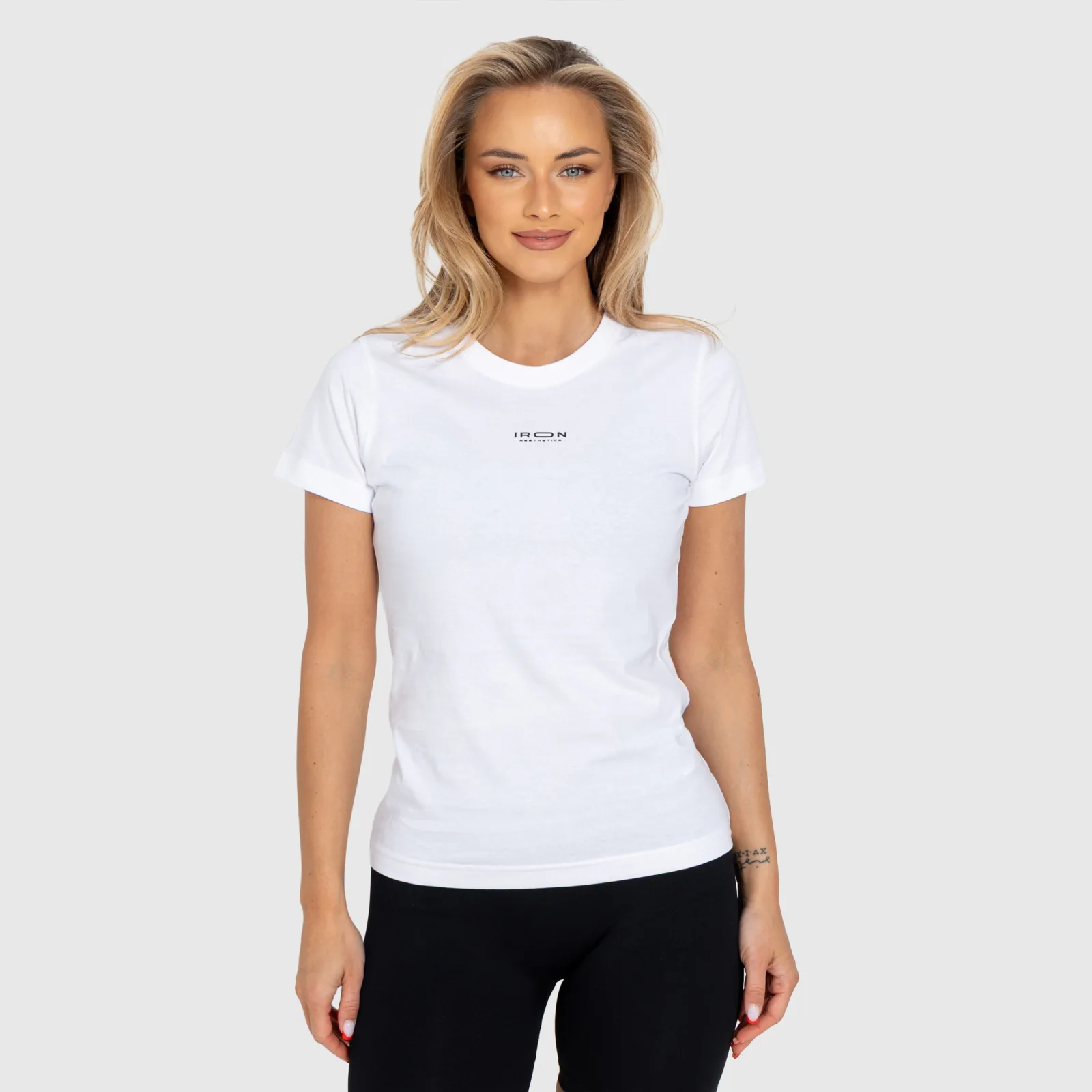 Dámské tričko Iron Aesthetics Basic, bílé-1