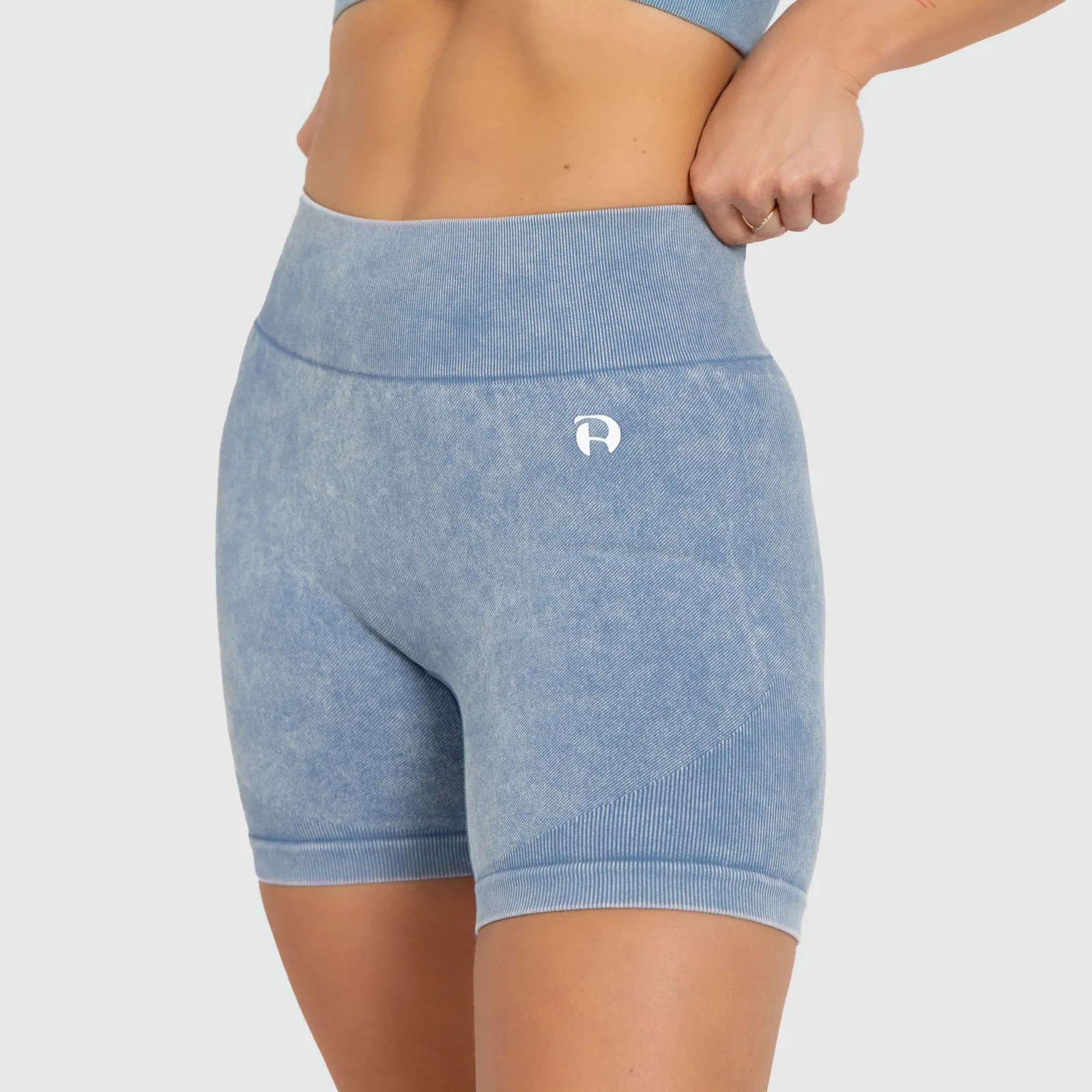 Dámské šortky Iron Aesthetics Faded, washed blue-1