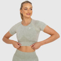 Dámsky crop top Iron Aesthetics Faded, washed green