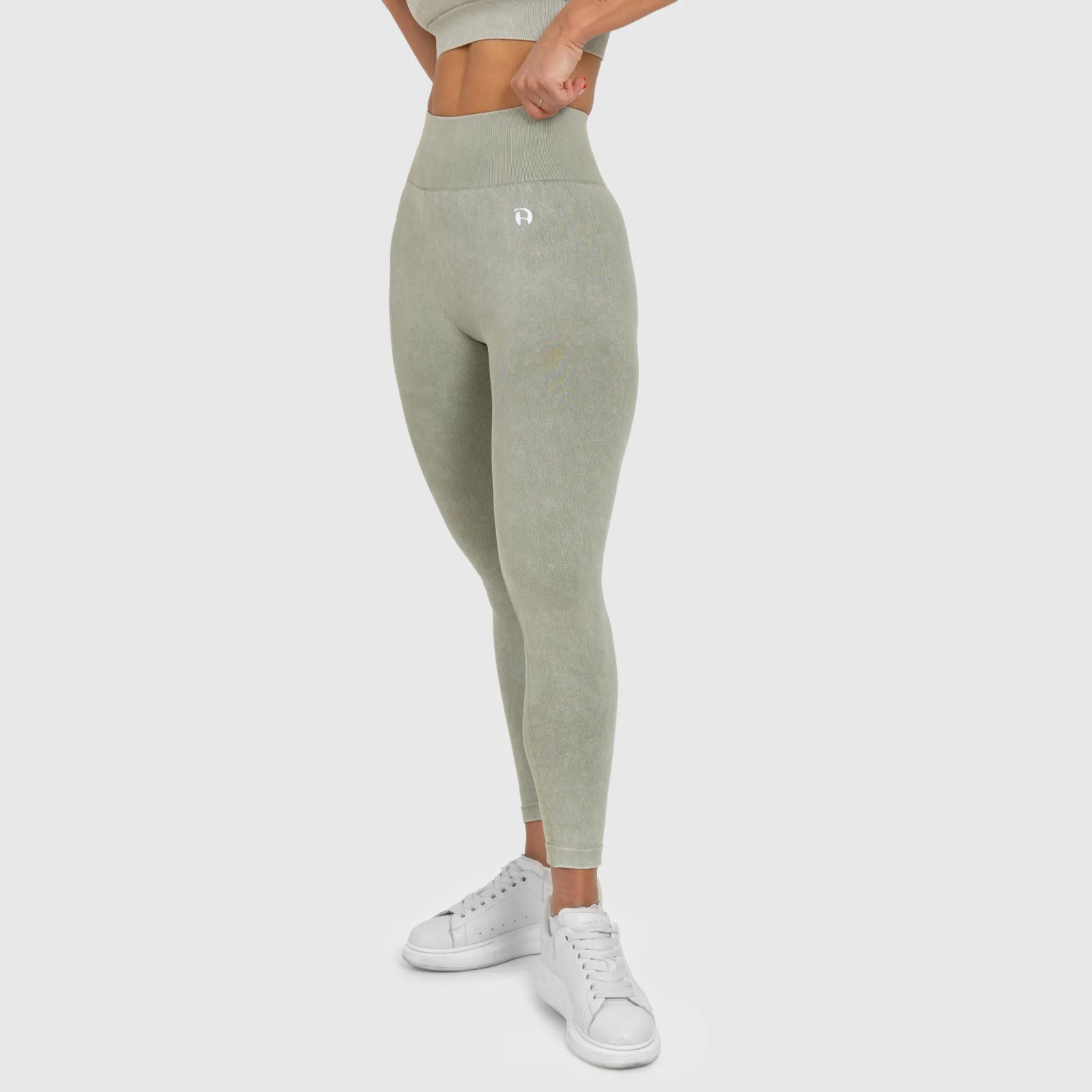 Dámské legíny Iron Aesthetics Faded, washed green-8