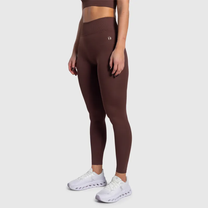 Dámské legíny Iron Aesthetics Ultimate, hnědé-6