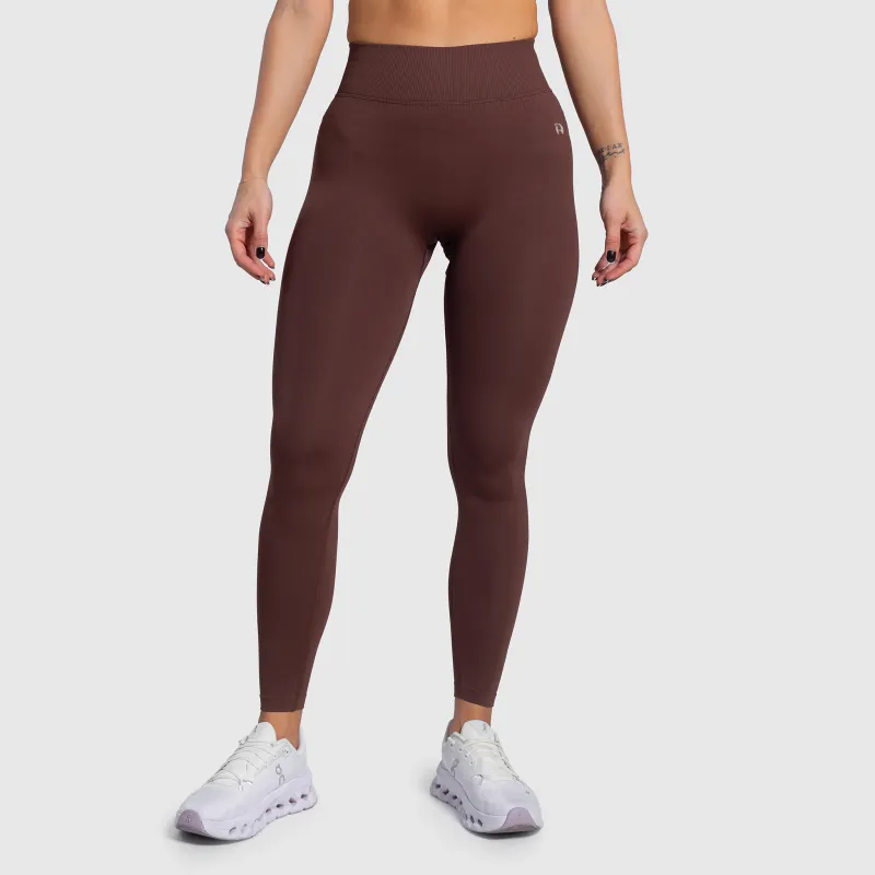 Dámské legíny Iron Aesthetics Ultimate, hnědé-1