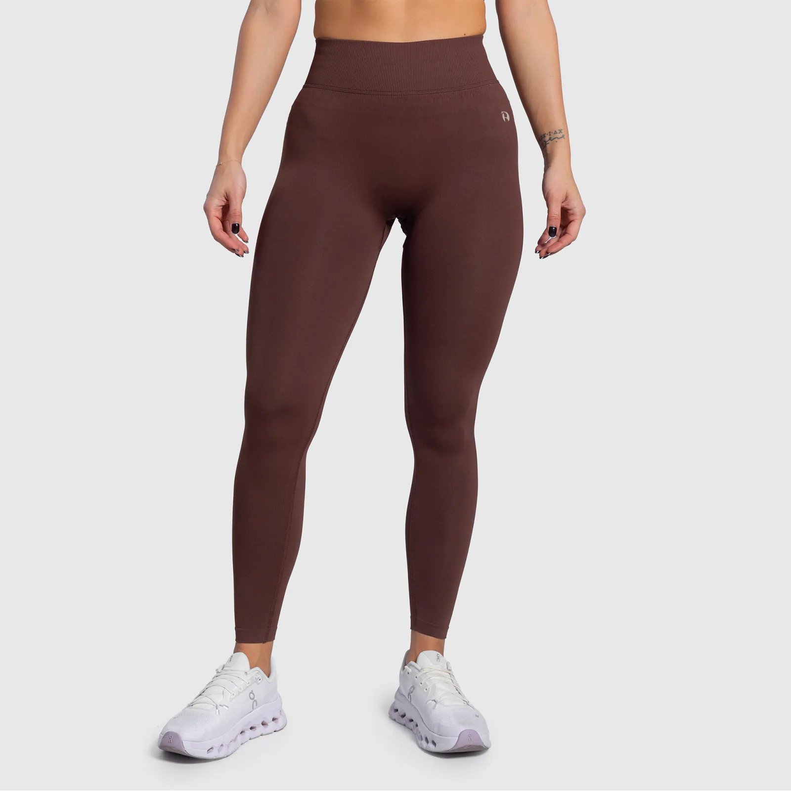 Dámské legíny Iron Aesthetics Ultimate, hnědé-1