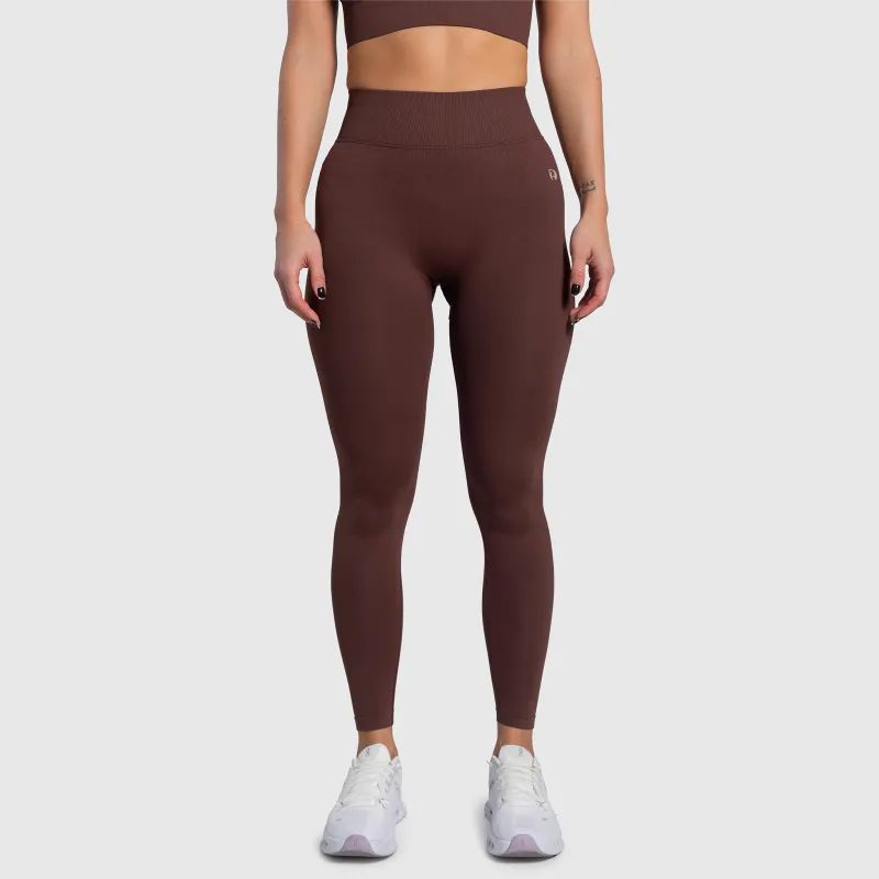 Dámské legíny Iron Aesthetics Ultimate, hnědé-2