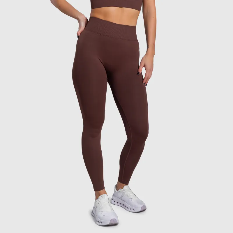 Dámské legíny Iron Aesthetics Ultimate, hnědé-9