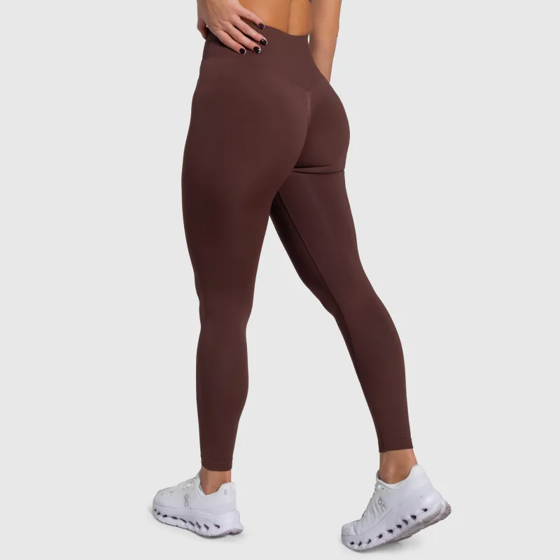 Dámské legíny Iron Aesthetics Ultimate, hnědé-8