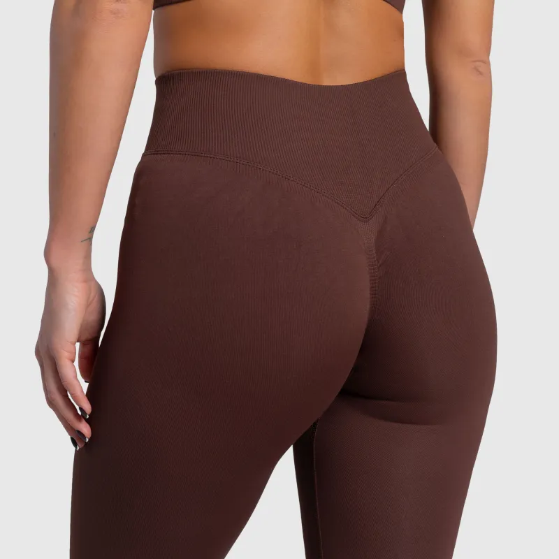 Dámské legíny Iron Aesthetics Ultimate, hnědé-7