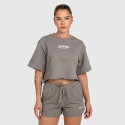 Dámsky crop top Iron Aesthetics Heavy-Terry, sivý