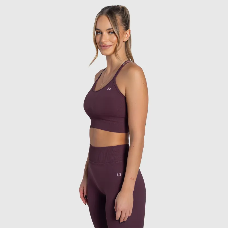 Dámská sportovní podprsenka Iron Aesthetics Ultimate, plum-5