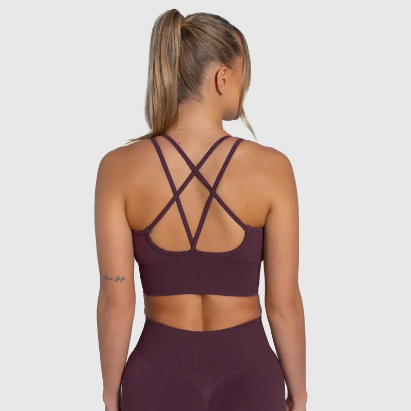Dámská sportovní podprsenka Iron Aesthetics Ultimate, plum-2
