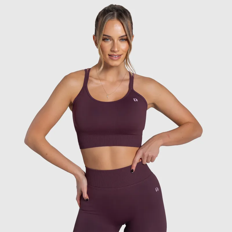 Dámská sportovní podprsenka Iron Aesthetics Ultimate, plum-1