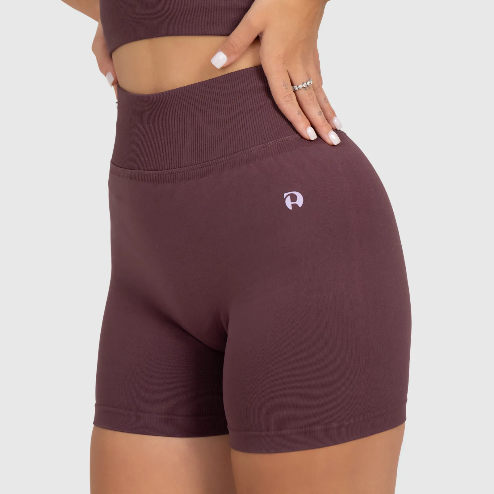 Dámské sportovní šortky Iron Aesthetics Ultimate, plum-1