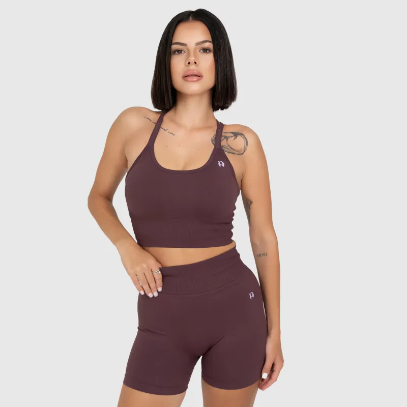 Dámská sportovní souprava Iron Aesthetics Ultimate short, plum-5