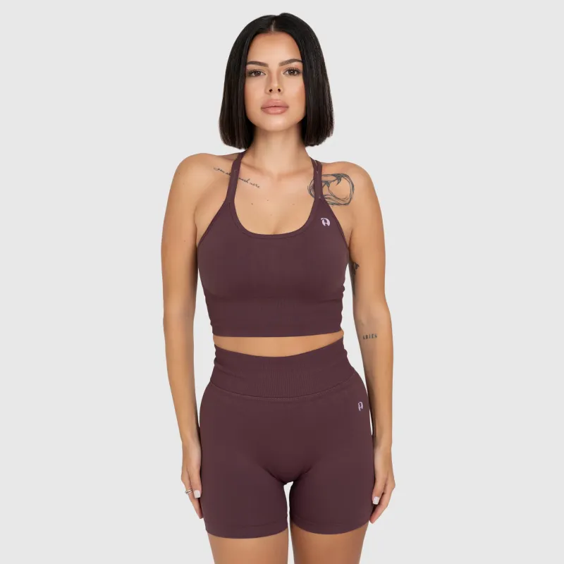 Dámská sportovní souprava Iron Aesthetics Ultimate short, plum-6