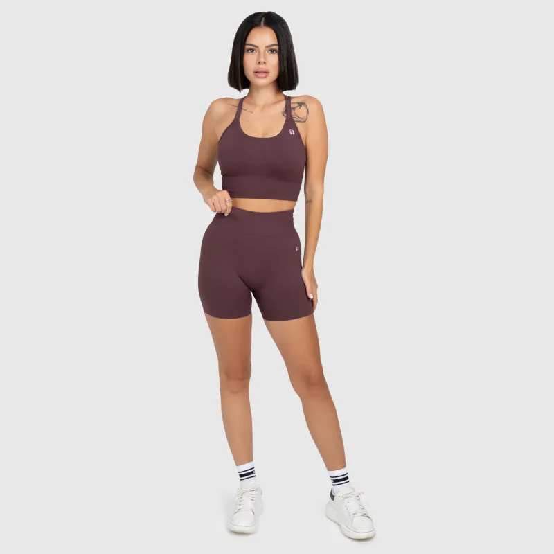 Dámská sportovní souprava Iron Aesthetics Ultimate short, plum-1