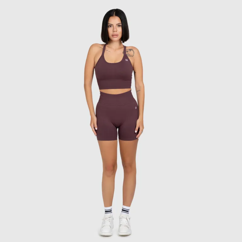 Dámská sportovní souprava Iron Aesthetics Ultimate short, plum-2