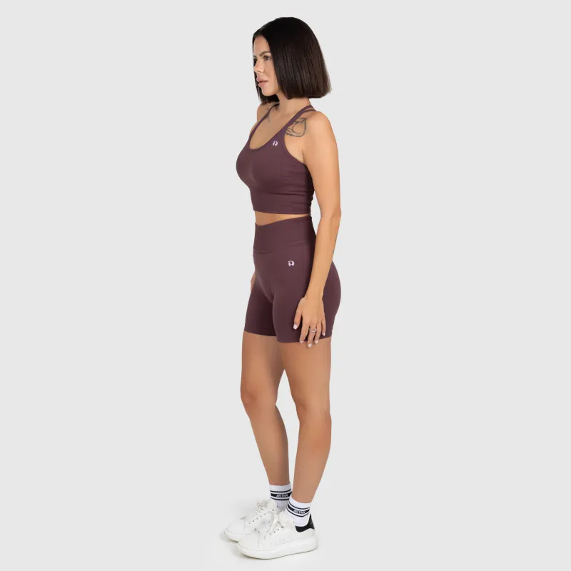 Dámská sportovní souprava Iron Aesthetics Ultimate short, plum-15