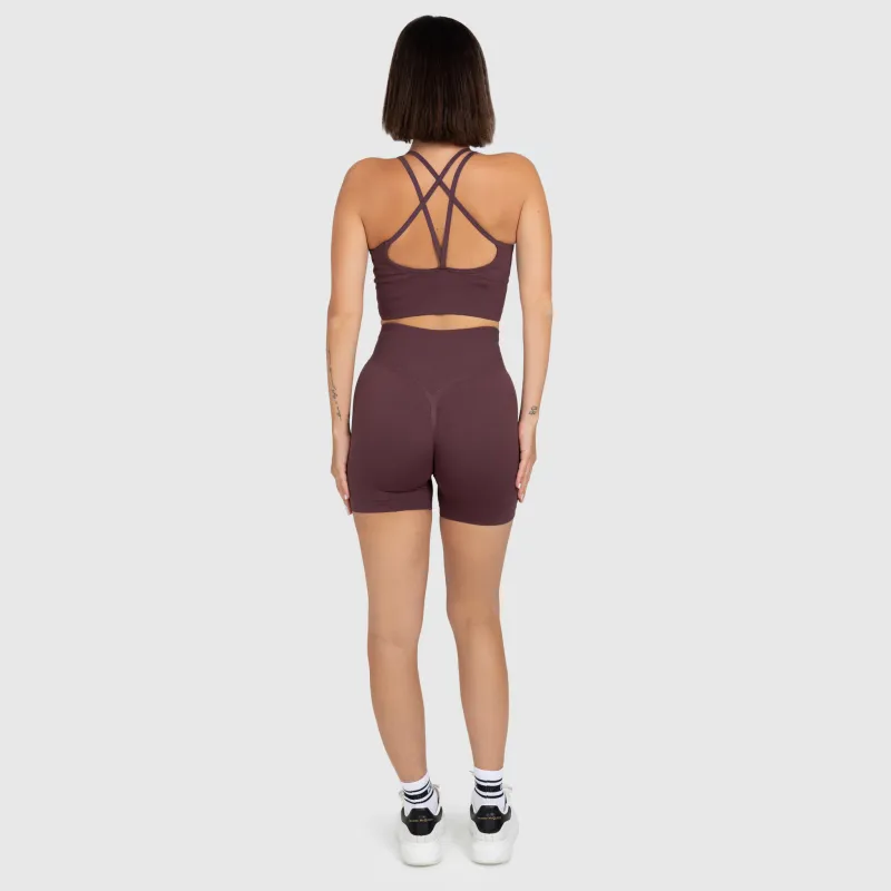 Dámská sportovní souprava Iron Aesthetics Ultimate short, plum-16