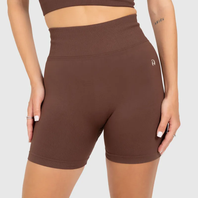 Dámská sportovní souprava Iron Aesthetics Ultimate short, hnědá-8