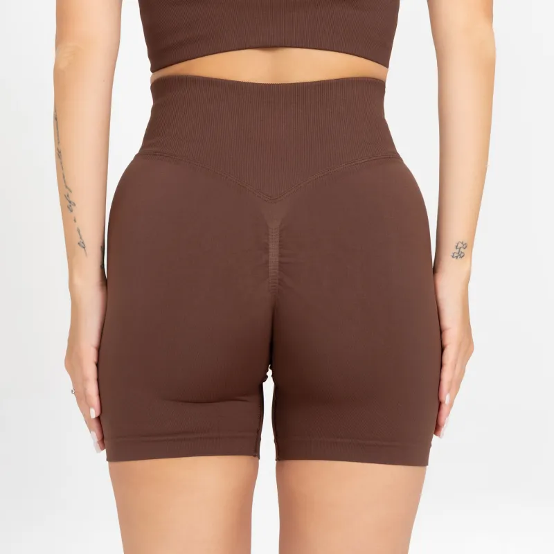 Dámská sportovní souprava Iron Aesthetics Ultimate short, hnědá-10