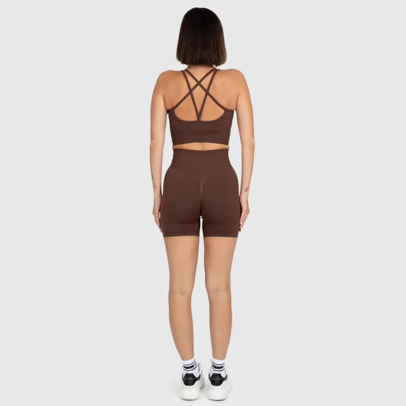 Dámská sportovní souprava Iron Aesthetics Ultimate short, hnědá-16