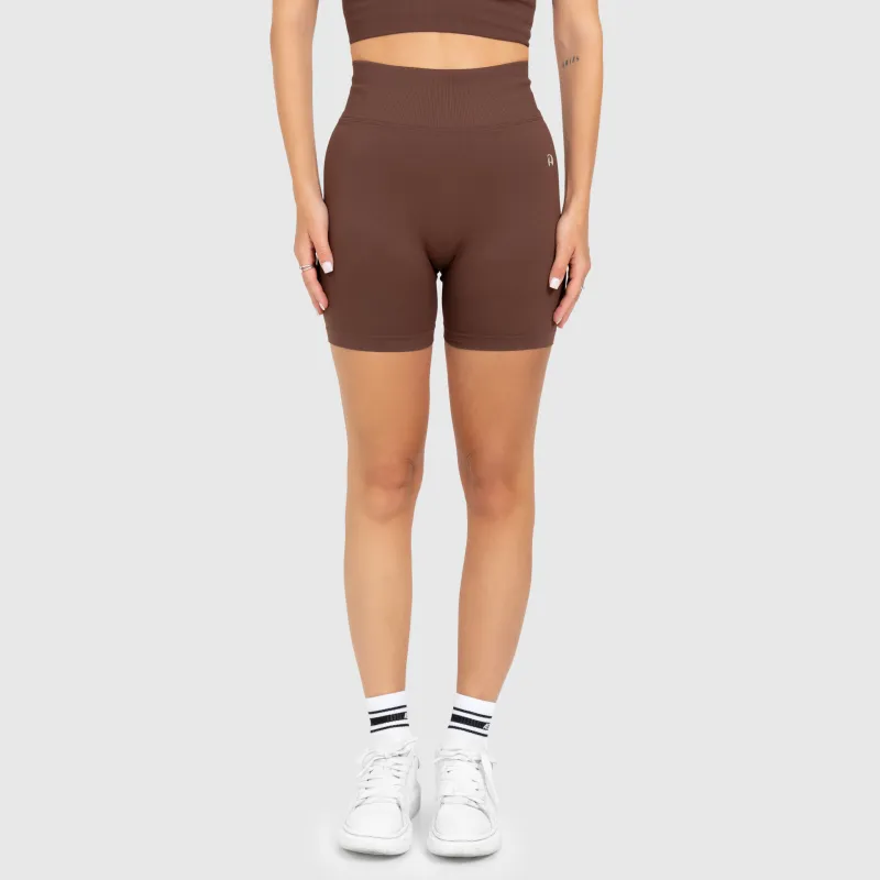 Dámská sportovní souprava Iron Aesthetics Ultimate short, hnědá-13