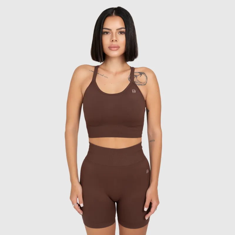 Dámská sportovní souprava Iron Aesthetics Ultimate short, hnědá-2