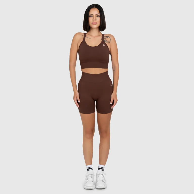 Dámská sportovní souprava Iron Aesthetics Ultimate short, hnědá-15