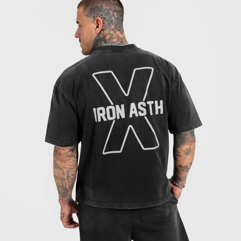 Pánská souprava Iron Aesthetics X Washed, černá-7