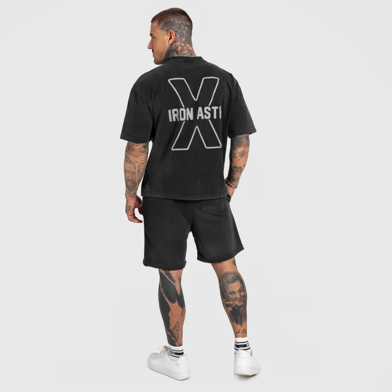 Pánská souprava Iron Aesthetics X Washed, černá-2