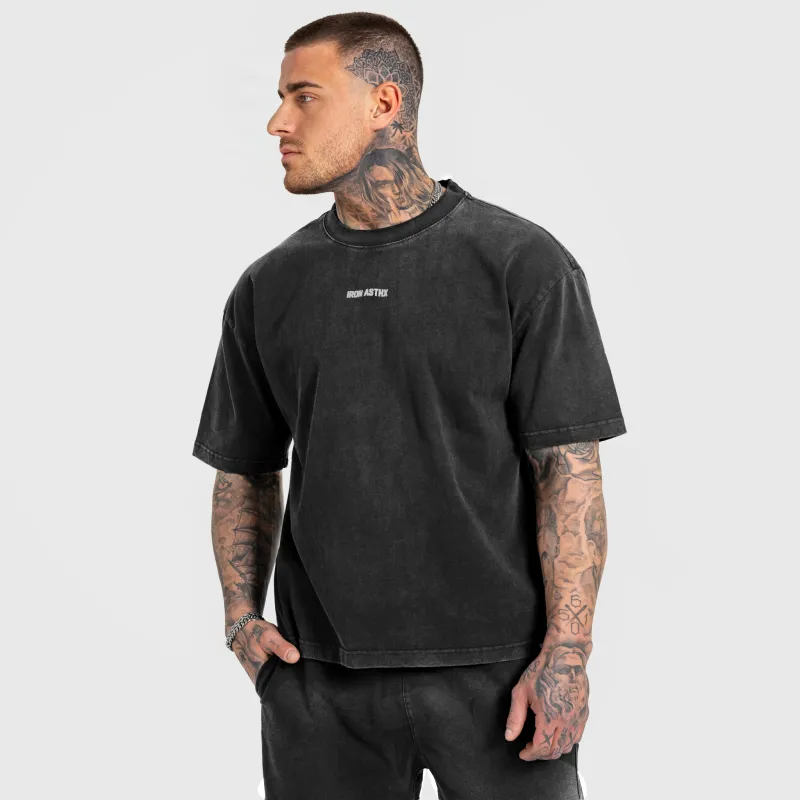 Pánská souprava Iron Aesthetics X Washed, černá-5