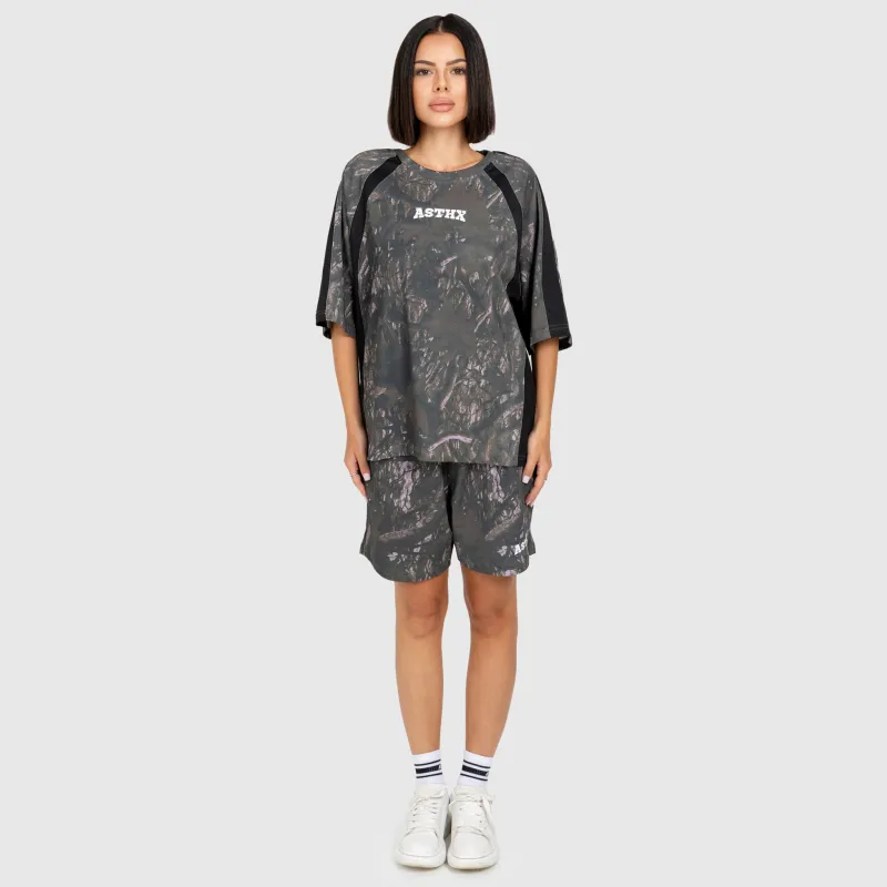 Dámské tričko Iron Aesthetics Camo tree, dark-14