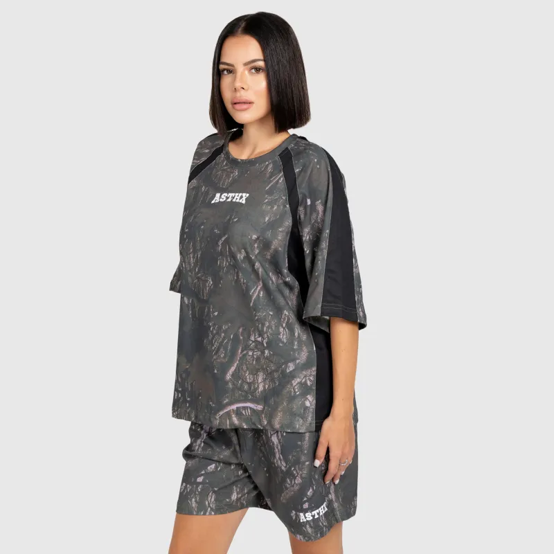 Dámské tričko Iron Aesthetics Camo tree, dark-13