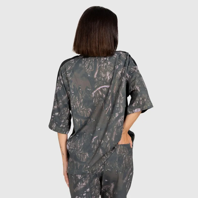 Dámské tričko Iron Aesthetics Camo tree, dark-16