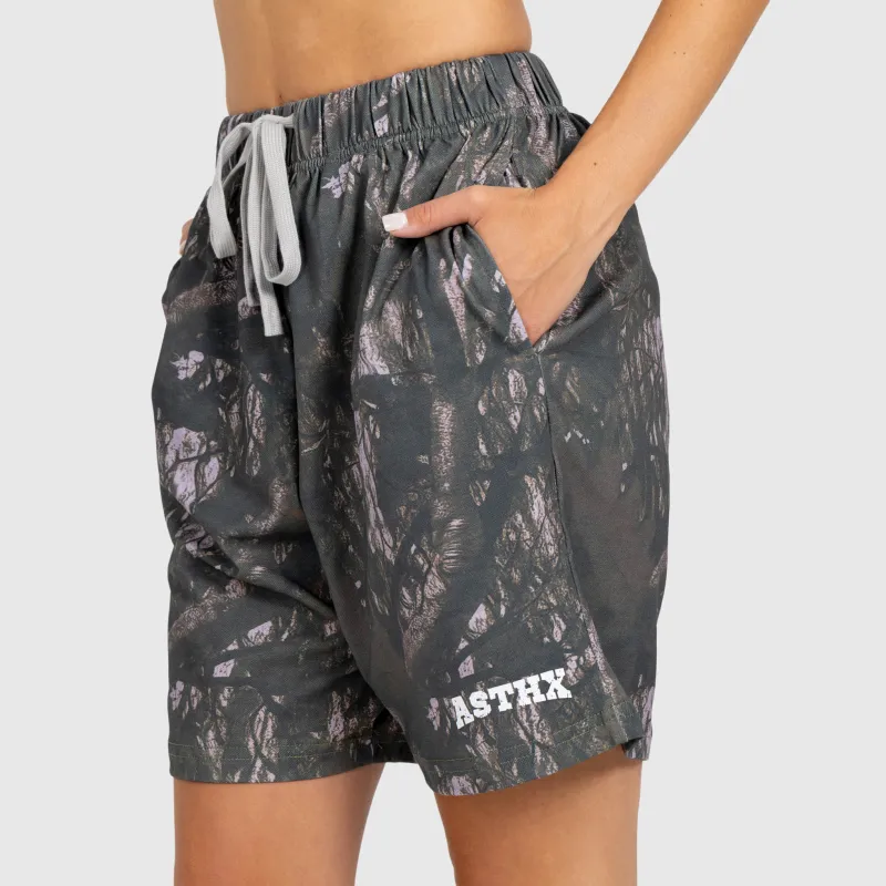 Dámské šortky Iron Aesthetics Camo tree, dark-7