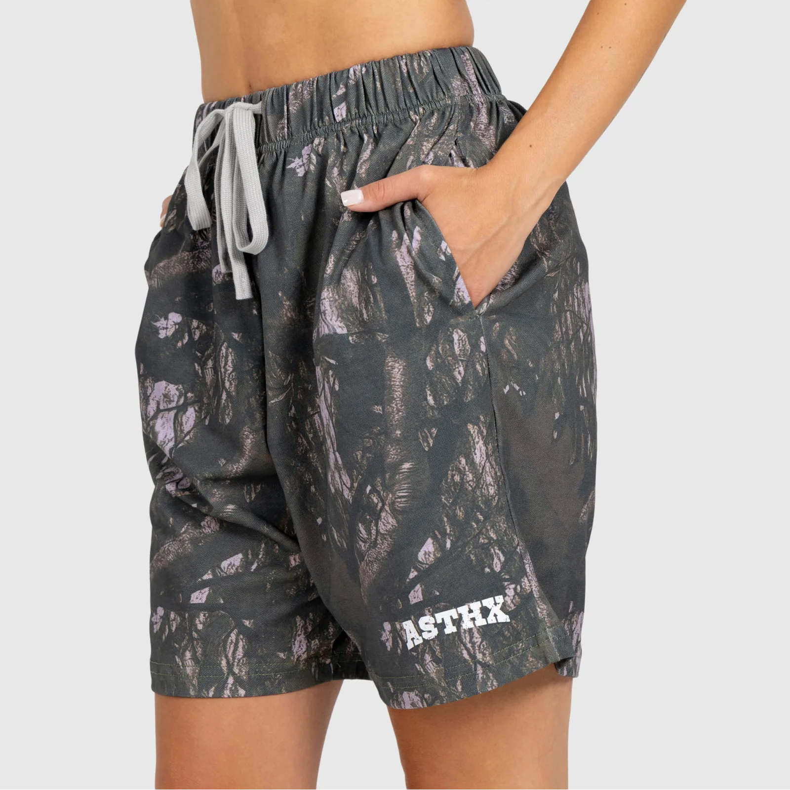 Dámské šortky Iron Aesthetics Camo tree, dark-7