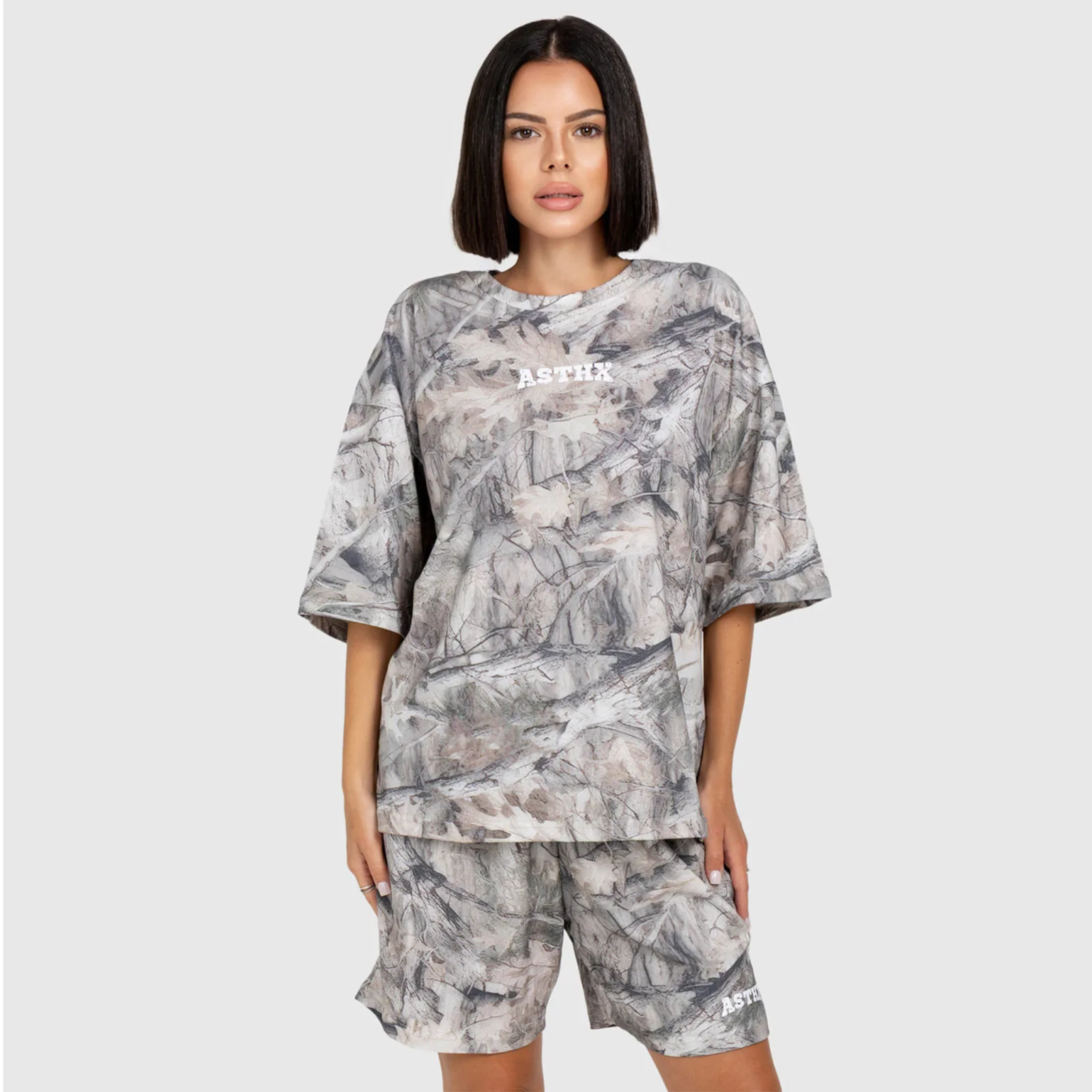 Dámské tričko Iron Aesthetics Camo tree, light-7