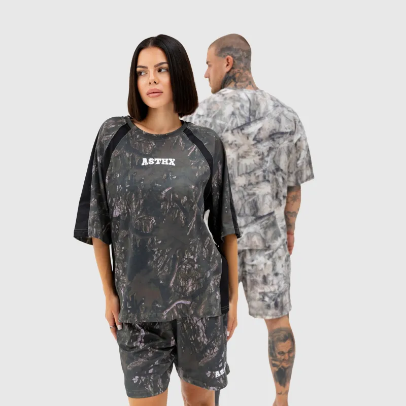Dámské šortky Iron Aesthetics Camo tree, dark-21
