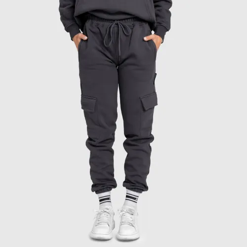 Dámské tepláky Iron Aesthetics Cargo, šedé