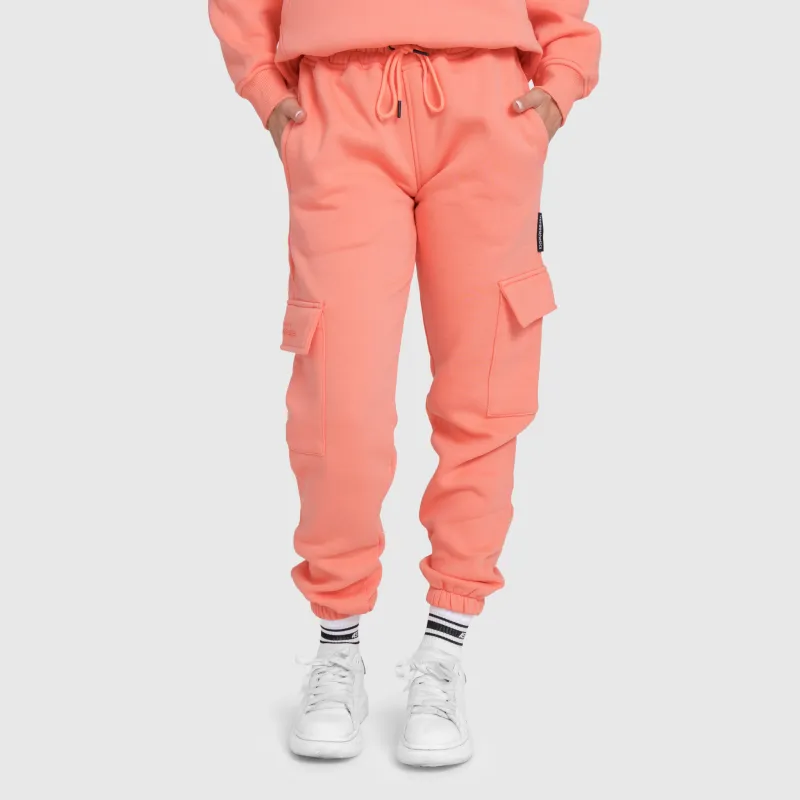 Dámská oversize souprava Iron Aesthetics Cargo, lososová-13
