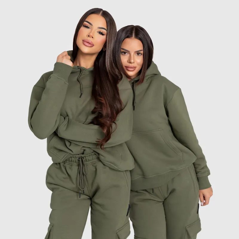 Dámská mikina Iron Aesthetics Cargo, zelená-5