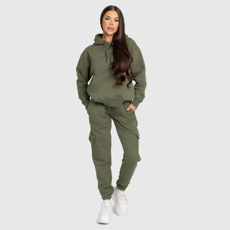 Dámská mikina Iron Aesthetics Cargo, zelená-6