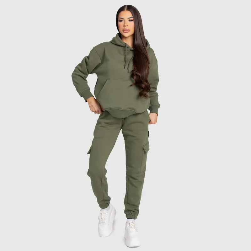 Dámská mikina Iron Aesthetics Cargo, zelená-8