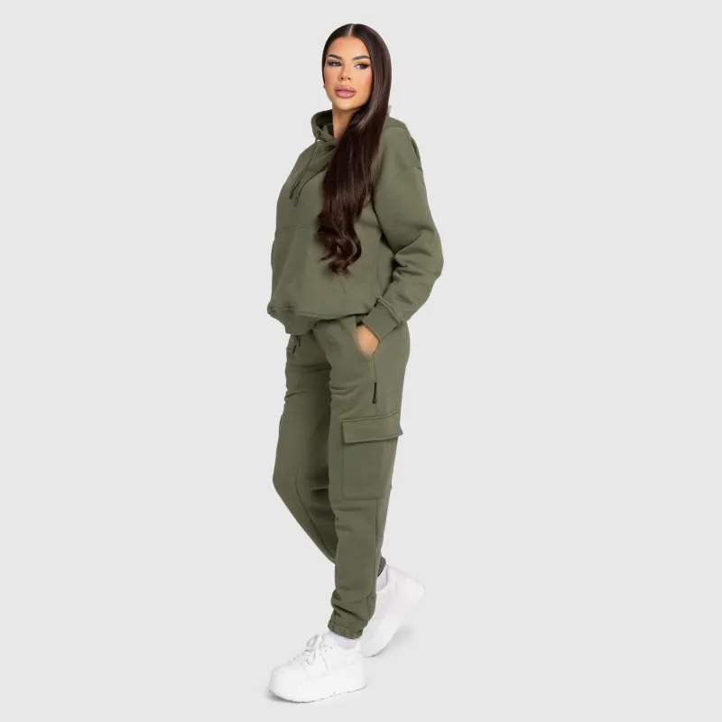 Dámská mikina Iron Aesthetics Cargo, zelená-9