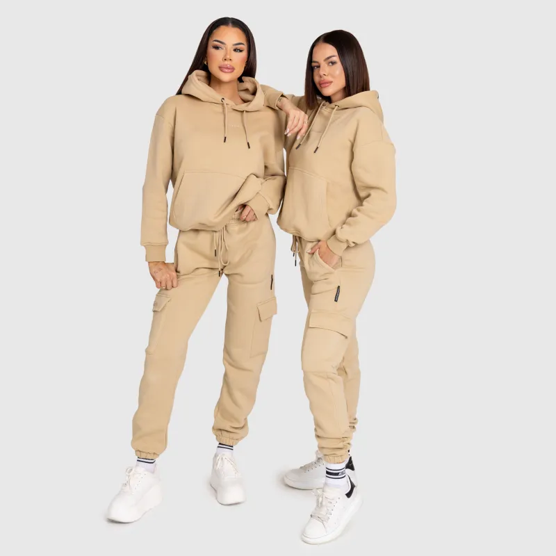 Dámská mikina Iron Aesthetics Cargo, béžová-9