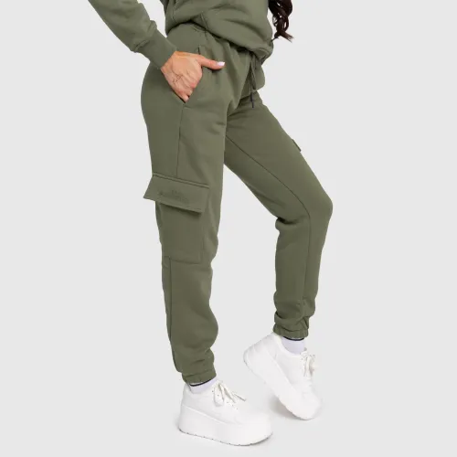 Dámské tepláky Iron Aesthetics Cargo, zelené